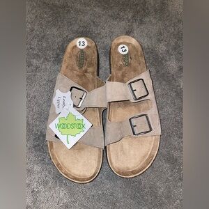 NWT Woodstock Birkenstock Tan Sandals Size 13
